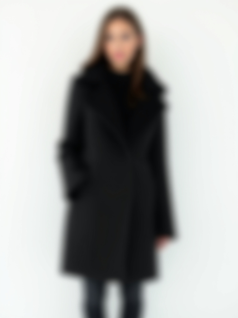 Manteau noir avec poches